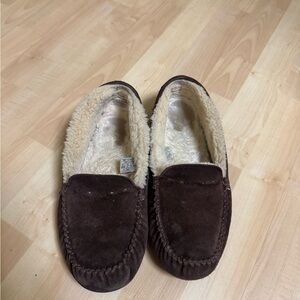 UGG Men's Chocolate Suede Slip-Ons